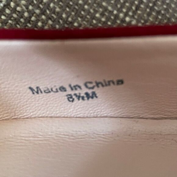 Kate Spade red suede block heel women’s shoe size 8.5 - Picture 14 of 15